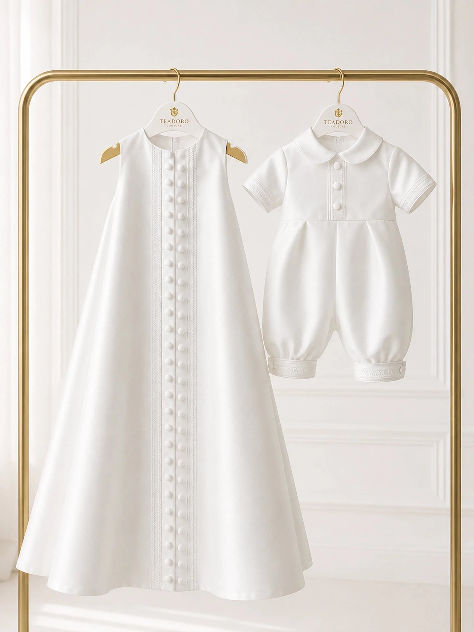 Damon Christening Set - TE'ADORO COUTURE