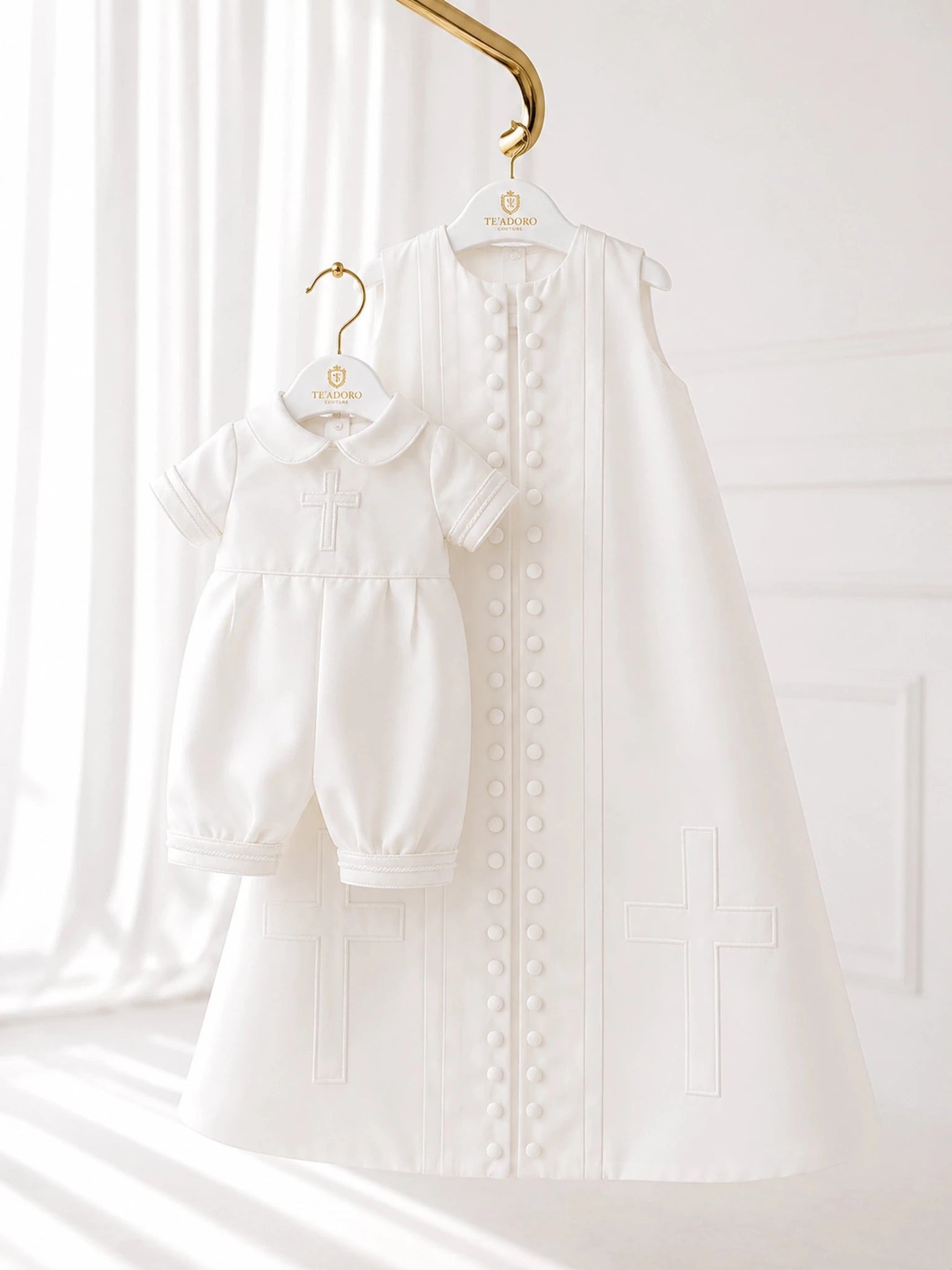 Lucas Christening Set - TE'ADORO COUTURE