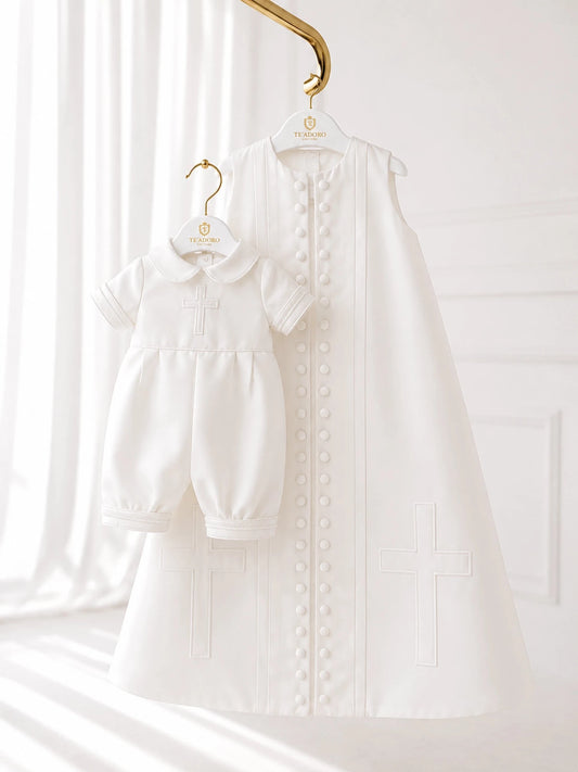 Lucas Christening Set - TE'ADORO COUTURE