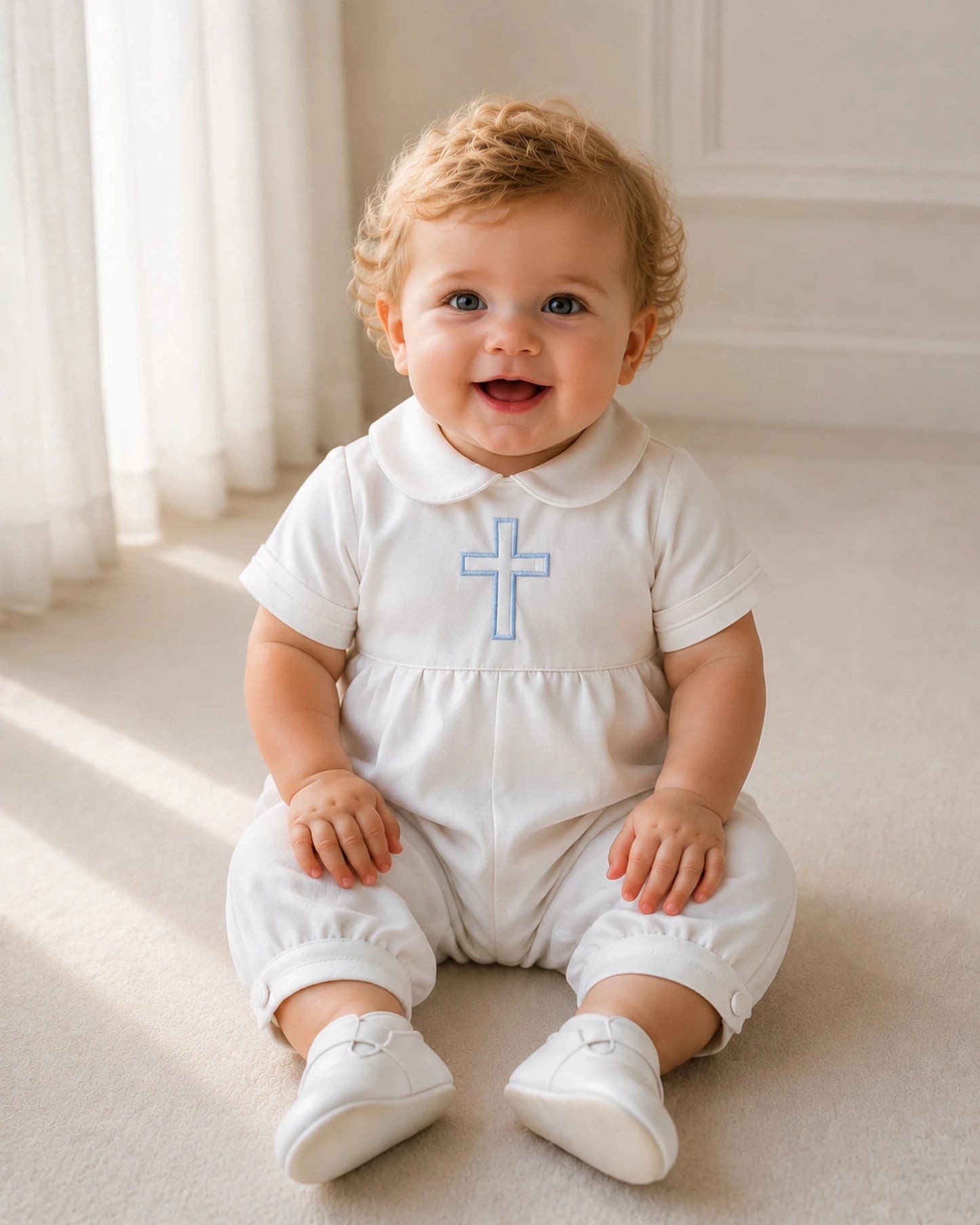 Lucas Christening Set - Catholic - TE’ADORO COUTURE