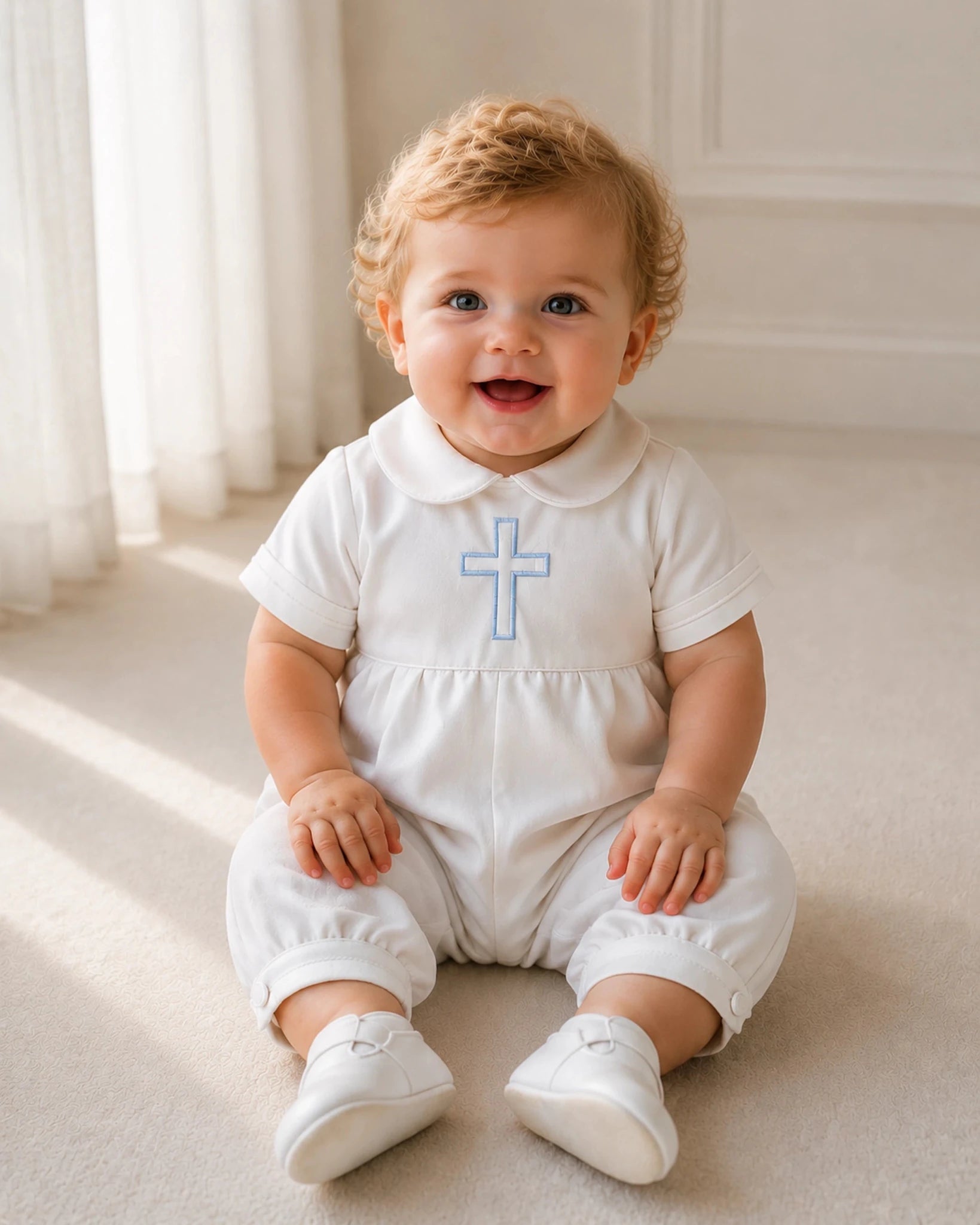 Lucas Christening Set - Catholic - TE’ADORO COUTURE