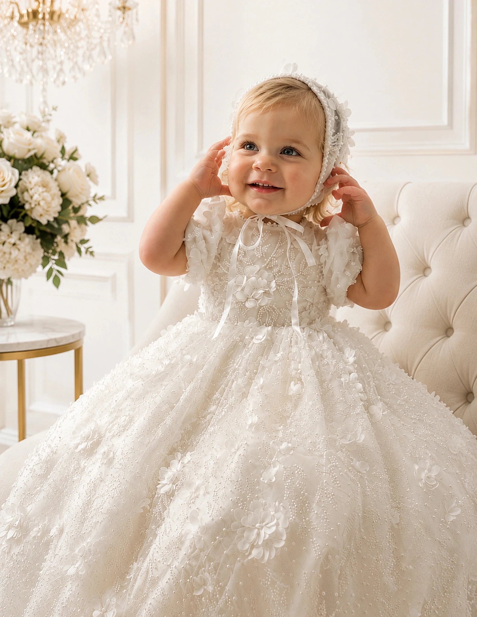 Selene Christening Gown Set - TE’ADORO COUTURE