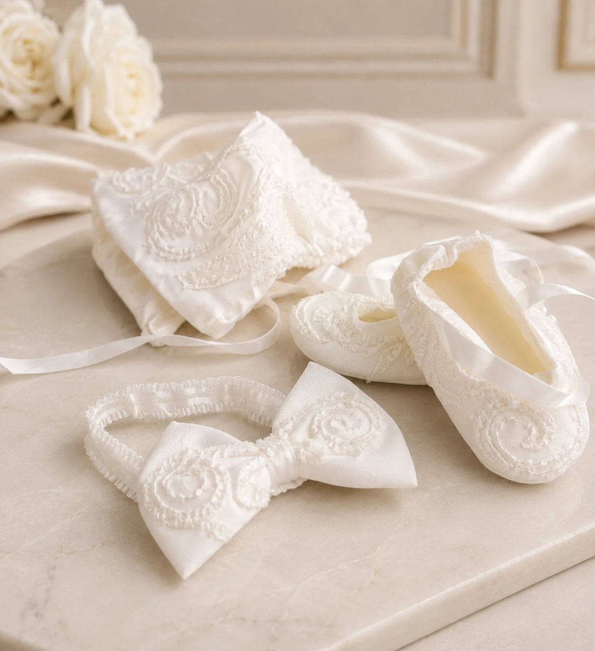 Valencia Christening Gown Set - TE’ADORO COUTURE